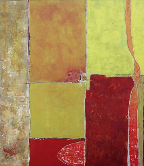 Sans titre - Acrylique sur bois - 81x95cm - 2005 | Sylvie Malfait Carakehian