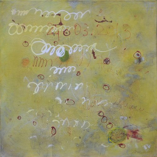 24032013 - technique mixte sur toile - 60x60cm - 2012-2013 | Sylvie Malfait Carakehian